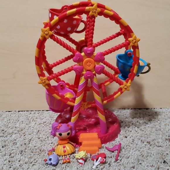 RARE Mini Lalaloopsy Peanuts Big Top Spinning Ferris Wheel - Picture 7 of 9